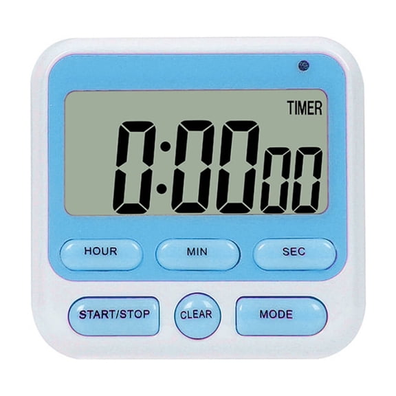 LOVARIA Timer,Precise Time Management Kitchen Timer,Clear Audible Reminder Easy-To-Use Buttons Visual Timer for Kids,Blue