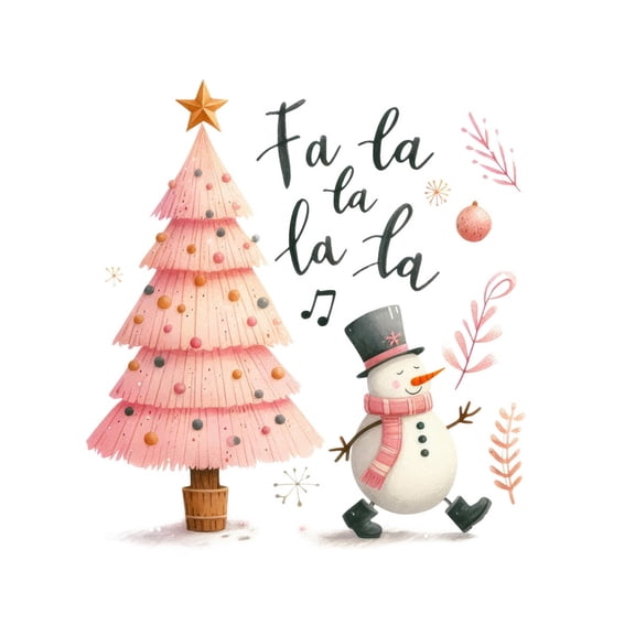 LOVARIA Wall Paper,Unique Pink Christmas Tree Design Wall Decals,Eco-Friendly PVC Decals,30*60CM