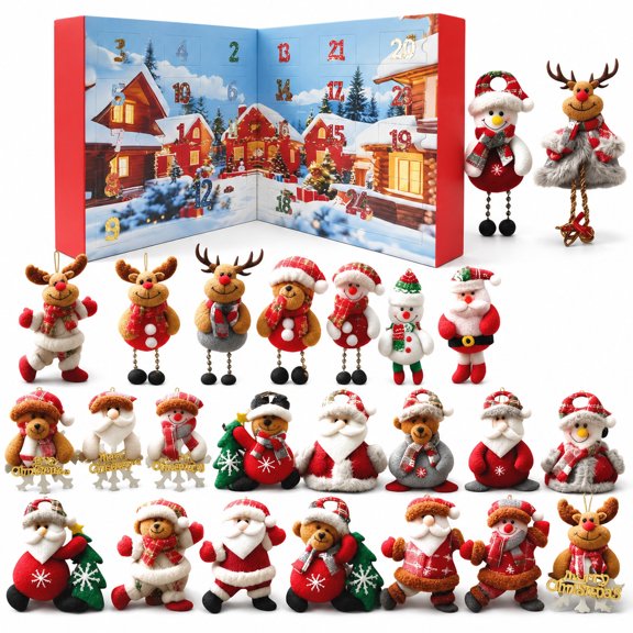 LOVARIA for Christmas Elf Advent Calendar 2025-A Must-Have for the 2025 Christmas Countdown 24 Collectible Elf- Elf Kit 24 Days of Christmas 2025
