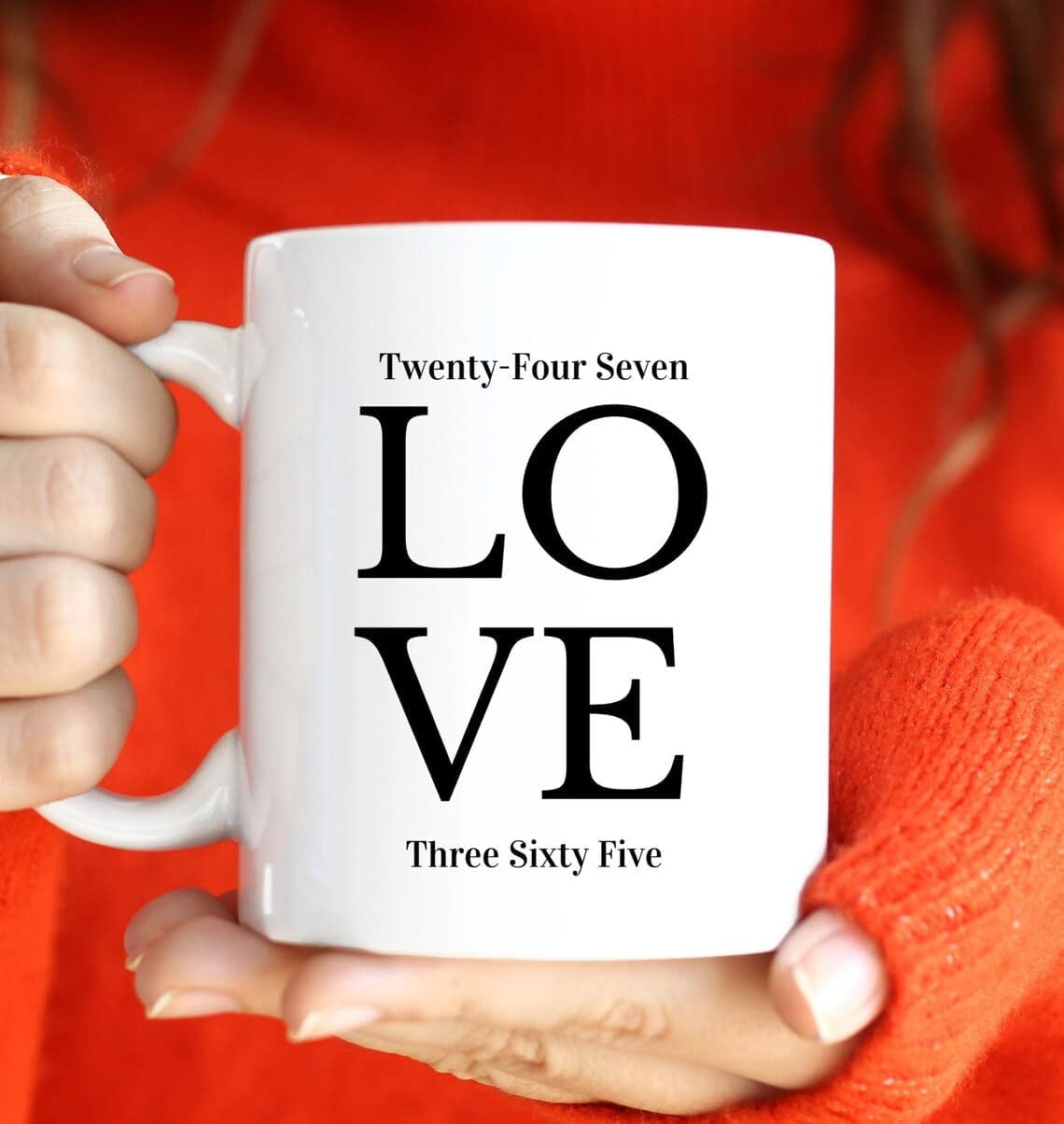 LOVE 24/7 365 Mug Couple Mugs Gifts for Him Her Cute Wedding Coffee Cup  Birthday Gift Wife Mug, Holiday Present Coffee Mug Gifts for Friends Wife  Anniversary Mug 