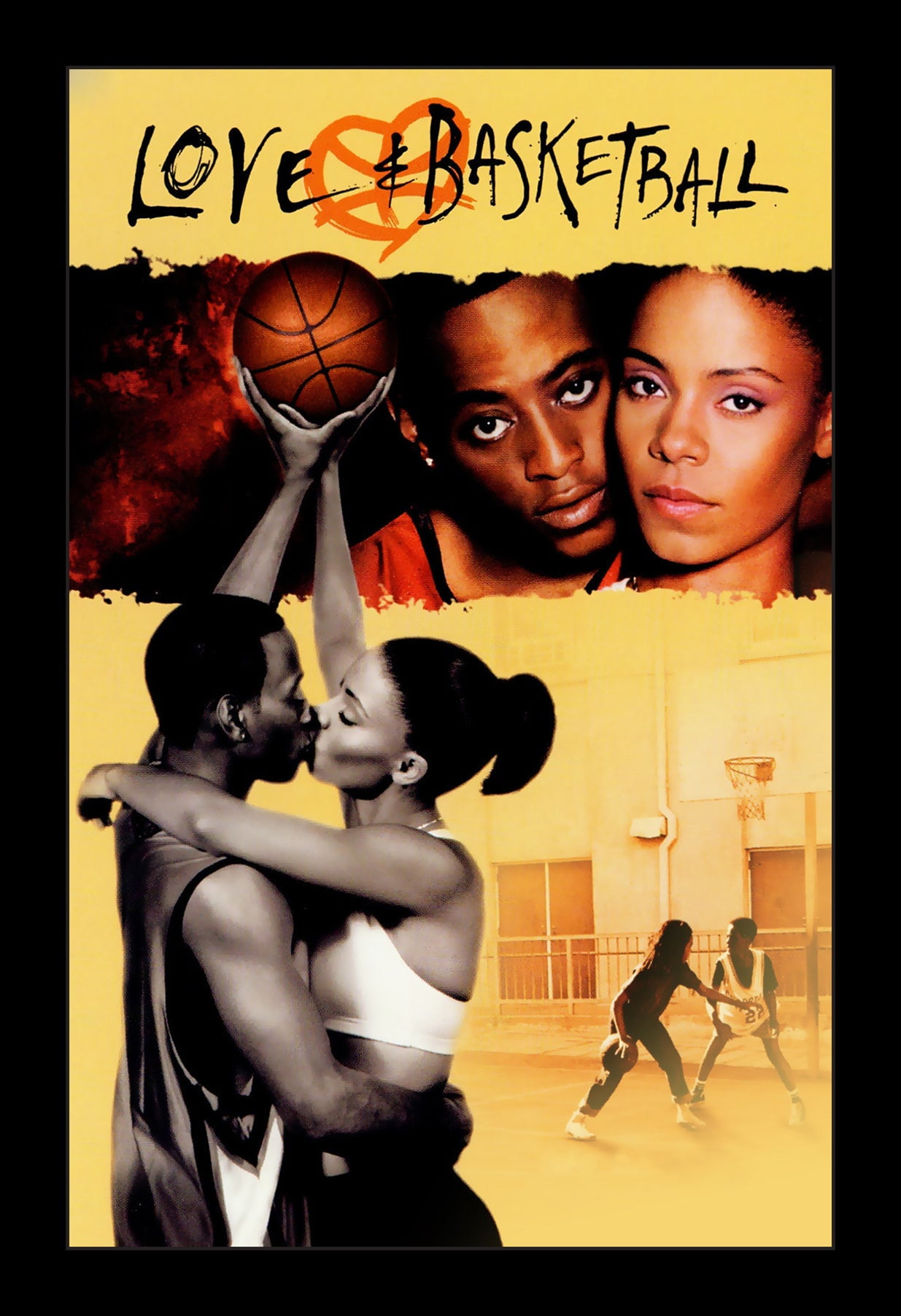 LOVE AND BASKETBALL 11x17 Framed Movie Poster