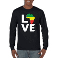 thumbnail image 1 of LOVE Africa Black Culture Excellence Pan African History Fashion Long Sleeve T-Shirt, 1 of 1