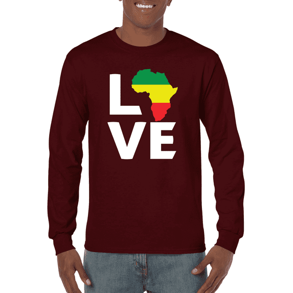 LOVE Africa Black Culture Excellence Pan African History Fashion Long Sleeve T-Shirt