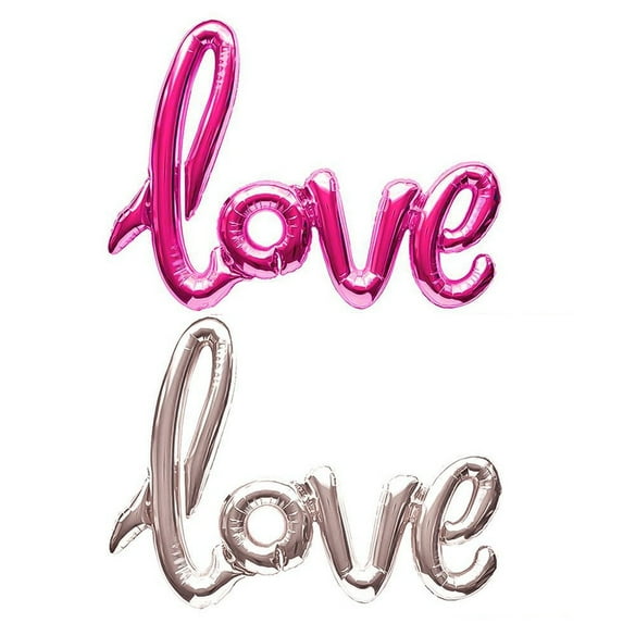 LOVE Balloons,42 Inch Balloons for Wedding Bridal Shower Anniversary Engagement Party Decorations SuppliesRose+silver:;:;