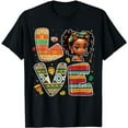 thumbnail image 1 of LOVE Black History Month Strong African Toddler Girls T-Shirt, 1 of 5