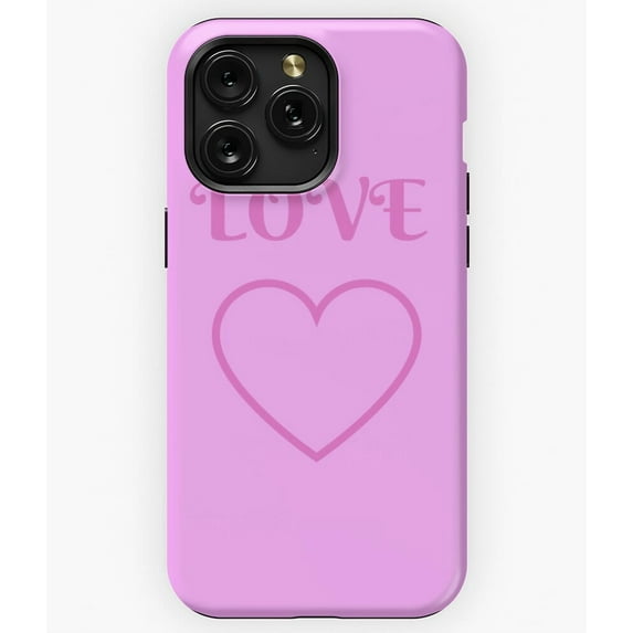 LOVE Bold Red Typography Romantic Graphic Design A2245 Phone Case for iPhone 11 to 17 Pro Max