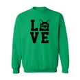 thumbnail image 1 of LOVE CATS Crewneck Sweatshirt, 1 of 3