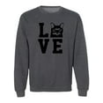 thumbnail image 1 of LOVE CATS Crewneck Sweatshirt, 1 of 3