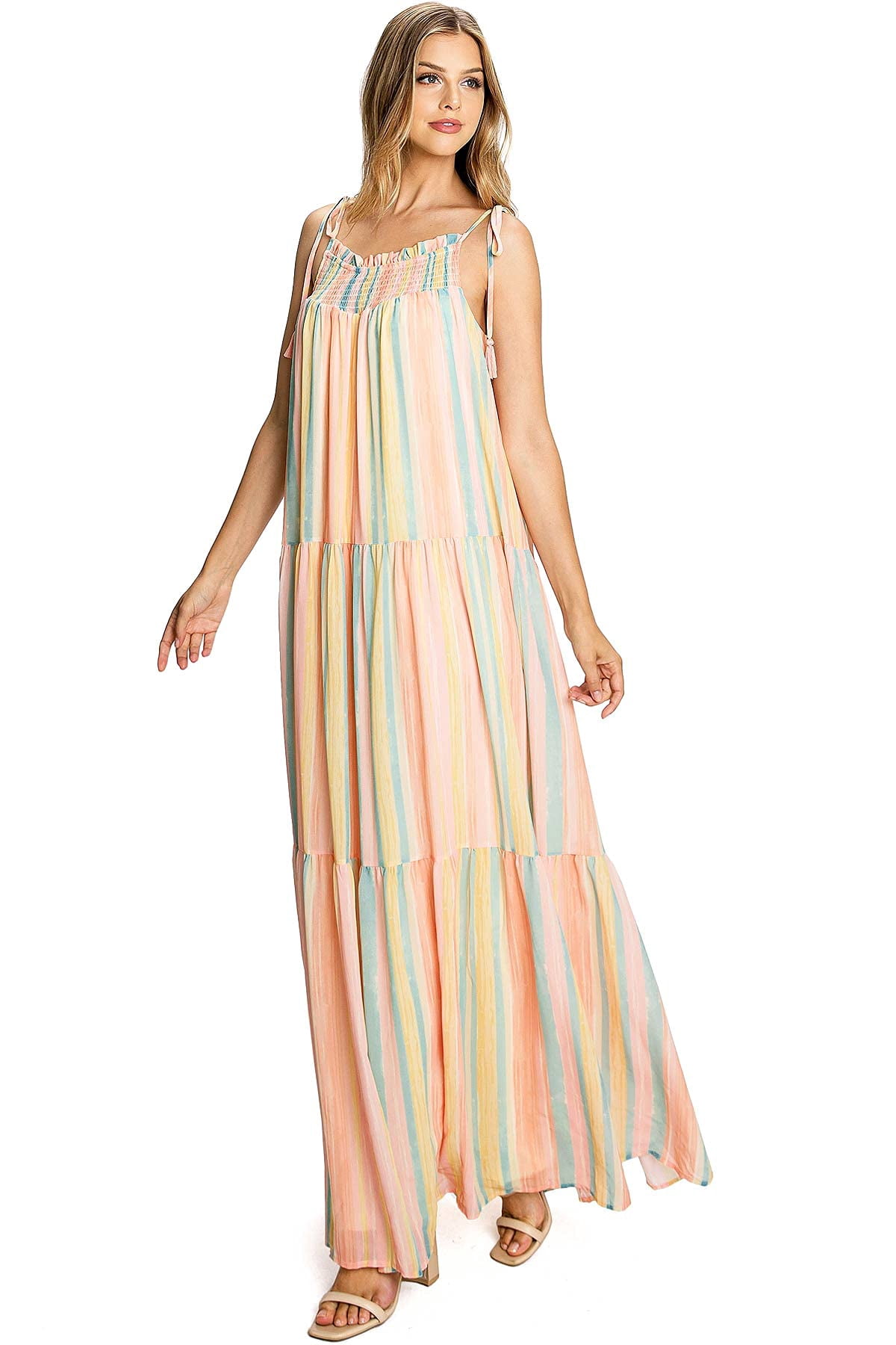 straigt maxi dress Trina Turk Women's Vantage Maxi Dress in Walnut size Large