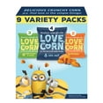 thumbnail image 1 of LOVE CORN: 9ct Variety Pack: Sea Salt, Cheddar, and Sour Cream & Onion (9 x 0.7oz) | Roasted Crunchy Corn - Gluten-Free - Plant based & Vegan - Healthy Snack - Low Calorie - Non GMO, 1 of 5