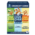 thumbnail image 1 of LOVE CORN: 9ct Variety Pack: Sea Salt, Cheddar, and Sour Cream & Onion (9 x 0.7oz) | Roasted Crunchy Corn - Gluten-Free - Plant based & Vegan - Healthy Snack - Low Calorie - Non GMO, 1 of 5