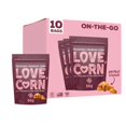 LOVE CORN BBQ 1.6oz x 10 Bags Delicious Crunchy Corn Healthy Family