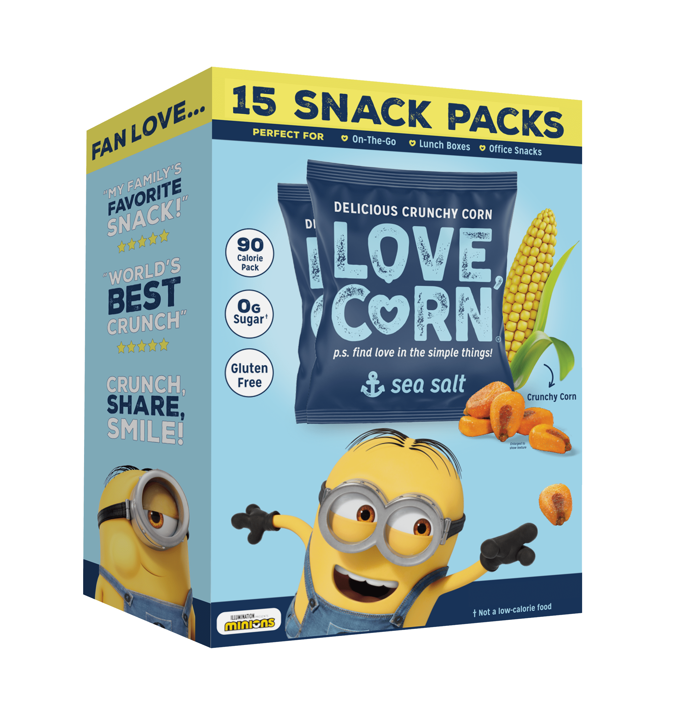 Walmart Deals of LOVE CORN Multi-Pack | Sea Salt | 0.7oz, 15 Bags