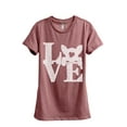 thumbnail image 1 of LOVE Chihuahua Dog Women's Fashion Relaxed T-Shirt Tee Heather Rouge Large, 1 of 3