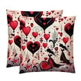 thumbnail image 1 of LOVE Covers Set of 2 with Unique Patterns for Bed, Chair Pillow Covers, Decorative Pillows - Available in 16x16, 18x18, 20x20 Inchesfor Various Occasions, 1 of 6
