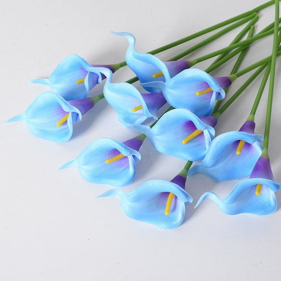 LOVE DOCK 3 Pieces Artificial Flower Calla Lily Fake Flower for Home Decoration