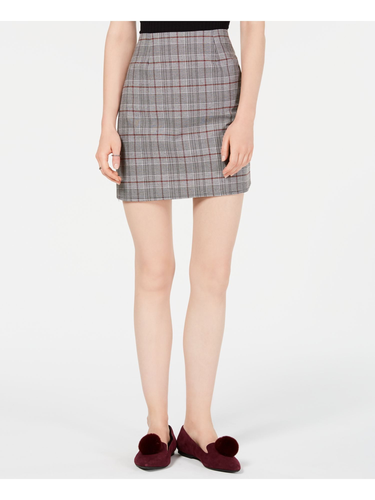 Theory plaid pencil skirt top