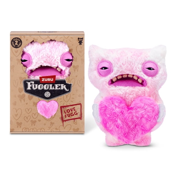 Fuggler Love Fugg 9 inch WideEyesWeirdo(pink), Funny Ugly Monster Soft Stuffed Plush Toy by ZURU