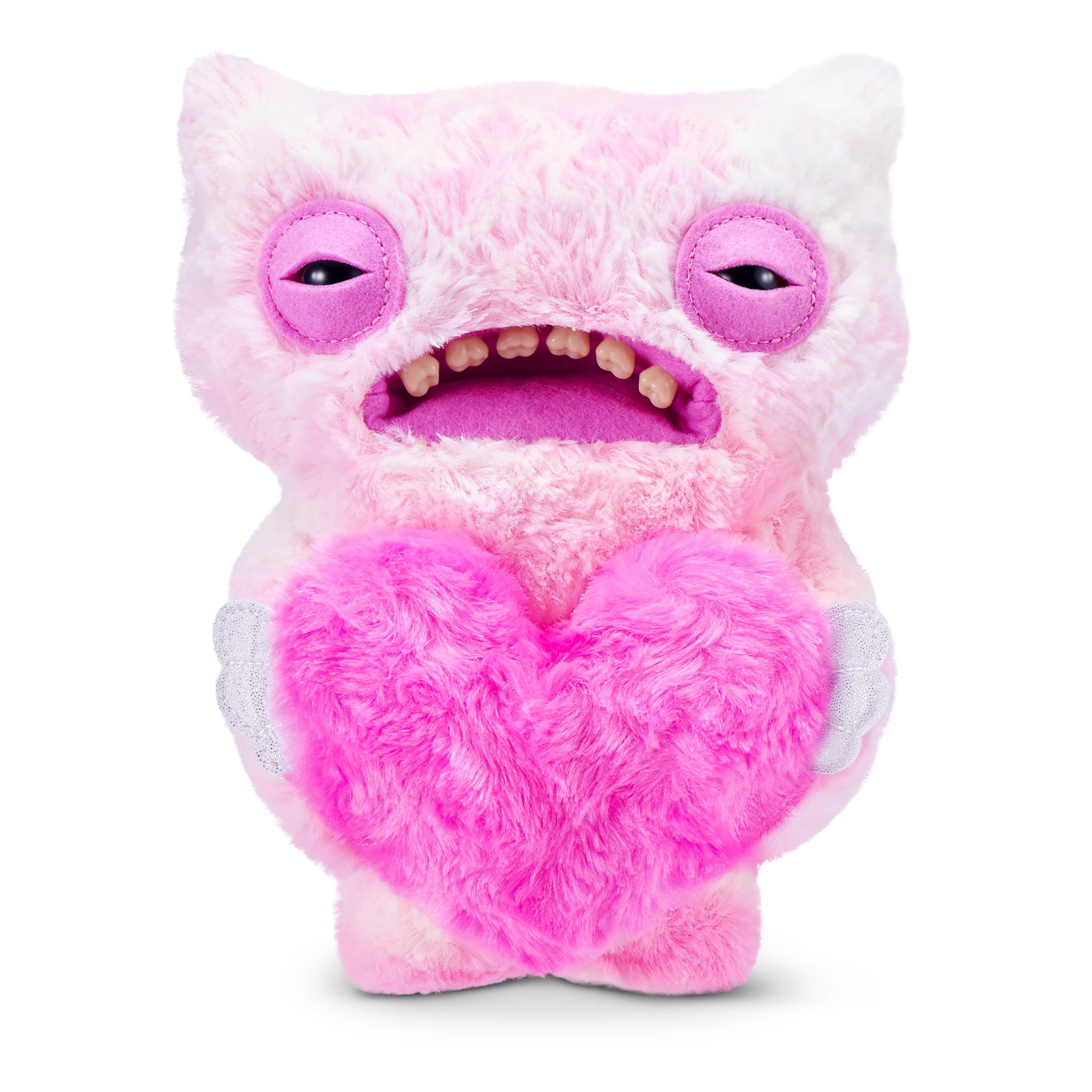 Fuggler Love Fugg 9 inch WideEyesWeirdo(pink), Funny Ugly Monster Soft Stuffed Plush Toy by ZURU