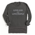 thumbnail image 1 of LOVE GOD AND LOVE PEOPLE Graphic Garment dyed T-Shirt, 1 of 5