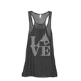 thumbnail image 1 of LOVE German Shepherd Dog Women's Fashion Sleeveless Flowy Racerback Workout Yoga Tank Top Charcoal Grey Small, 1 of 3