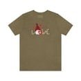 thumbnail image 1 of LOVE Gnome Valentines Day Short Sleeve Tee | Valentines Day Shirt | Leopard Gnome Shirt, 1 of 10
