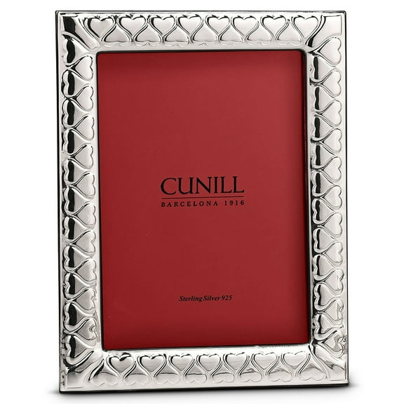 LOVE HEARTS Sterling Silver 4x6 Frame from Cunill Italy - 4x6