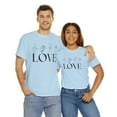thumbnail image 1 of LOVE Hand Shirt-Gift for Husband Wife Couple Unisex Heavy Cotton, 1 of 10