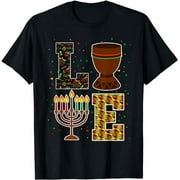 LOVE Happy Kwanzaa Decorations Unity Cup Kinara Candles T-Shirt