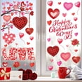 thumbnail image 1 of LOVE Happy Valentine’s Day Window Clings, PVC Static Window Decals for Valentine’s Day Decorations, Removable Heart Letter Window Stickers for Party, Storefront, Home Glass Door Decor, 1 of 6