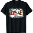 thumbnail image 1 of LOVE Healthcare Worker Nurse Christmas Leopard Buffalo T-Shirt, 1 of 4