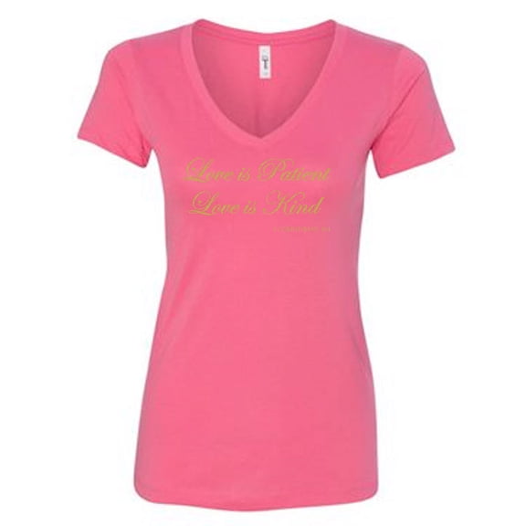 LOVE IS PATIENT LOVE IS KIND - VNECK