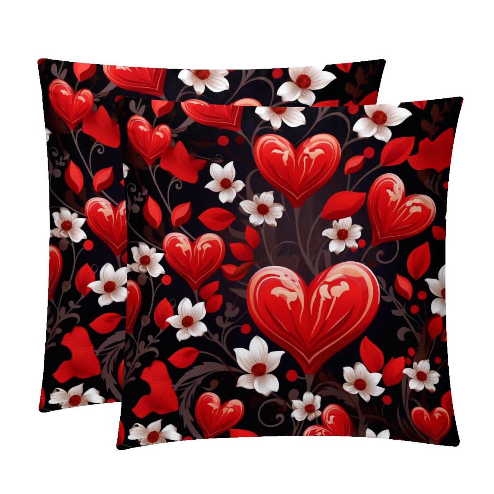 LOVE Inserts Set 2Pack Decorative Pillows with Unique Patterns for