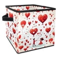 thumbnail image 1 of LOVE Large Capacity Foldable Storage Box Basket with Handle for Clothes Storage - 10.8"x10.5"x10.6, 1 of 6