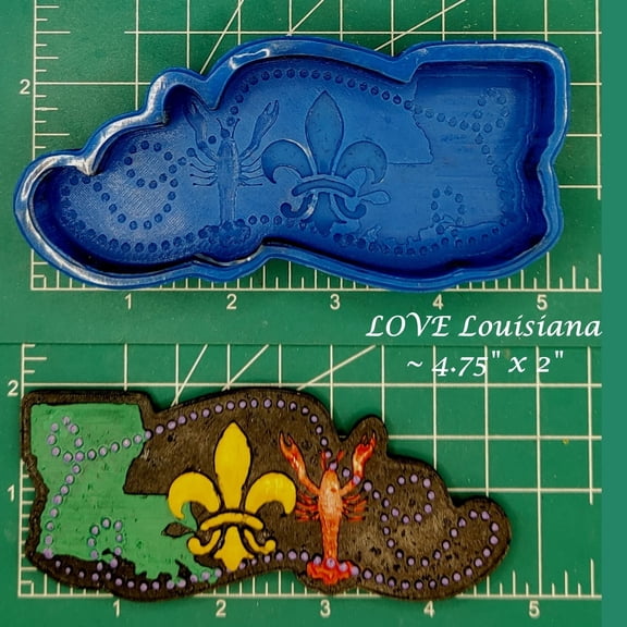 LOVE Louisiana Silicone Freshie Mold