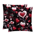 thumbnail image 1 of LOVE Luxurious Velvet Decorative Throw Pillow Covers - Set of 2, Unique Patterns, Available in 16x16, 18x18, and 20x20 Inches for Various Occasions, 1 of 6