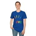 thumbnail image 1 of LOVE (MULI-COLOR PRINT) Unisex Softstyle T-Shirt, 1 of 5