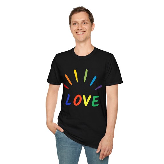 LOVE (MULI-COLOR PRINT) Unisex Softstyle T-Shirt