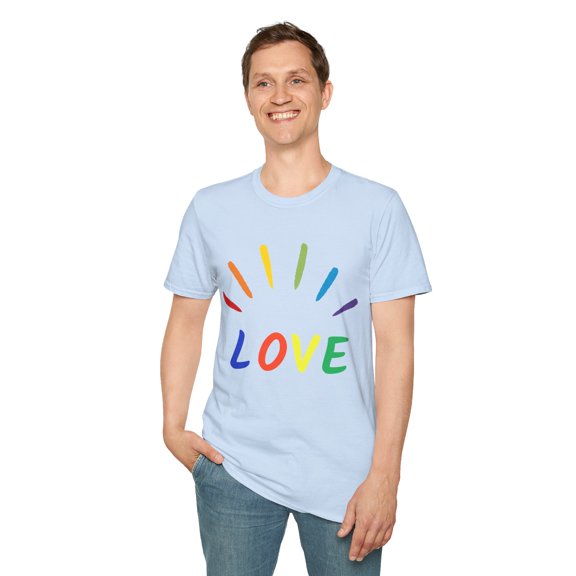 LOVE (MULI-COLOR PRINT) Unisex Softstyle T-Shirt