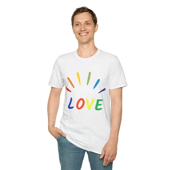 LOVE (MULI-COLOR PRINT) Unisex Softstyle T-Shirt