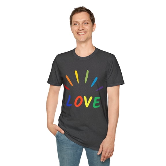 LOVE (MULI-COLOR PRINT) Unisex Softstyle T-Shirt