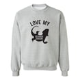 thumbnail image 1 of LOVE MY BEARDED DRAGON Crewneck Sweatshirt, 1 of 4
