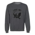 thumbnail image 1 of LOVE MY BEARDED DRAGON Crewneck Sweatshirt, 1 of 3