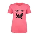 thumbnail image 1 of LOVE MY BEARDED DRAGON Womens crewneck tee, 1 of 2