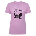 thumbnail image 1 of LOVE MY BEARDED DRAGON Womens crewneck tee, 1 of 3