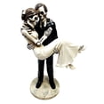 thumbnail image 1 of LOVE NEVER DIES BRIDE AND GROOM MODERN WEDDING STATUE SCULPTURE ETERNAL ROMANCE, 1 of 4