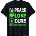 thumbnail image 1 of LOVE PEACE CURE MENTAL ILLNESS AWARENESS T-Shirt, 1 of 3