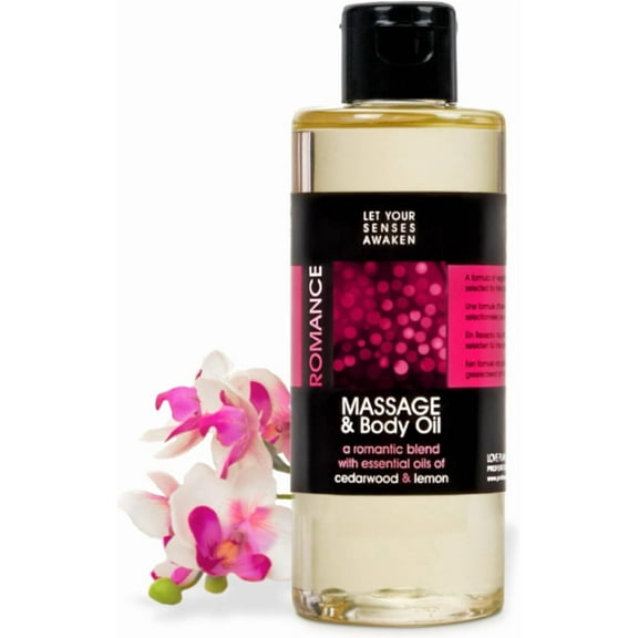 LOVE PLAY Romance Body Massage Oil for Couple, Blend with Essential Oils (6.76oz)