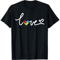 thumbnail image 1 of LOVE Puzzle Pieces Heart Autism Awareness Gifts T-Shirt, 1 of 4