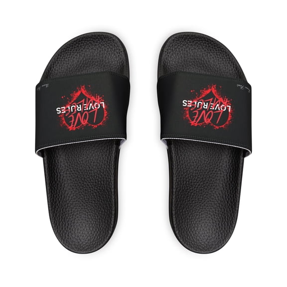 LOVE RULES Men's PU Slide Sandals